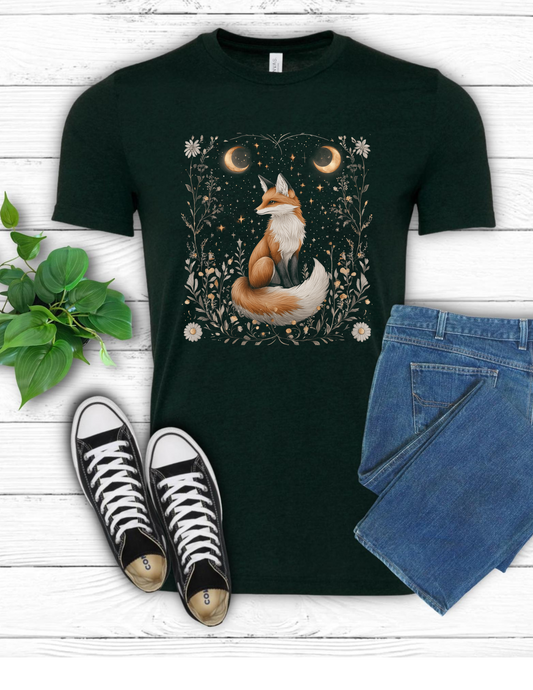 Boho Fox and Moon