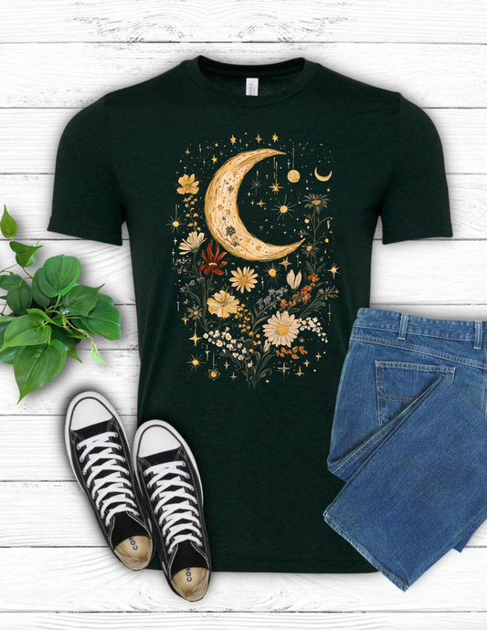Boho Moon and Flowers 2