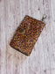 Pink leopard 2 pocket mini wallet/keychain wallet