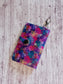 Colorful swirls 2 pocket mini wallet/keychain wallet