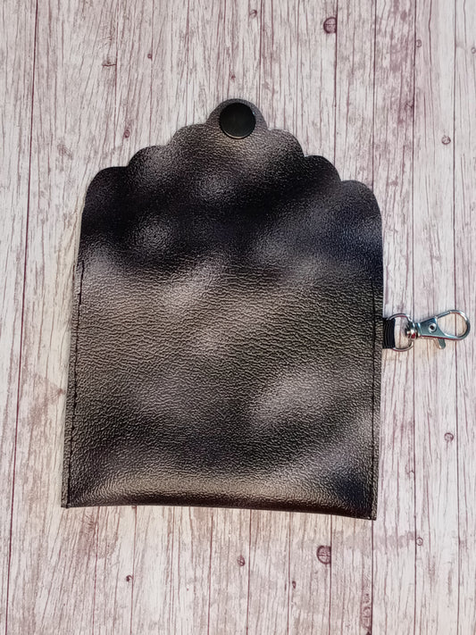 Black and grey smoke mini wallet/keychain wallet