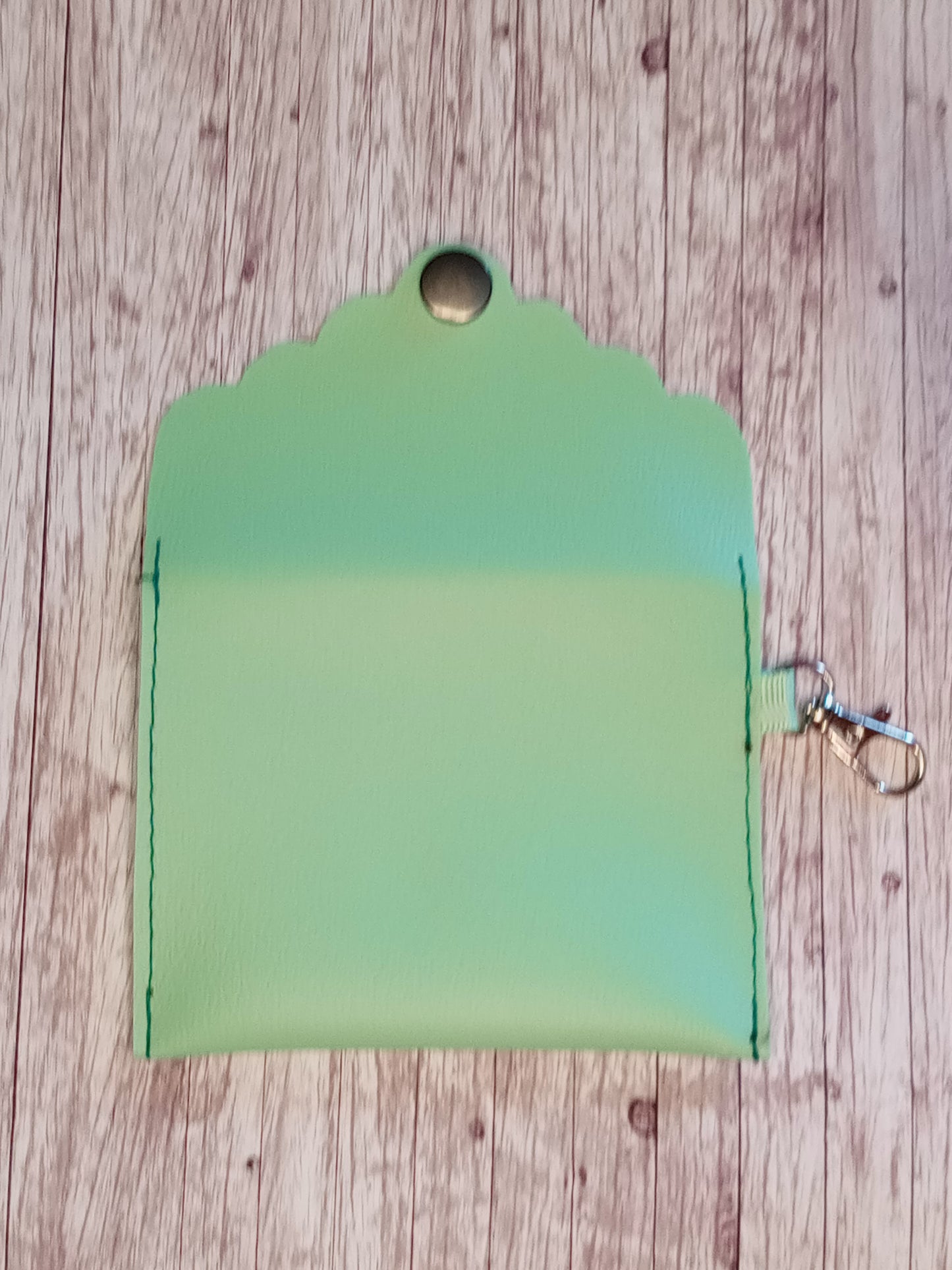 Mint green mini wallet/keychain wallet