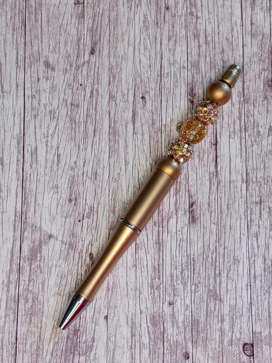 Gold beaded pen