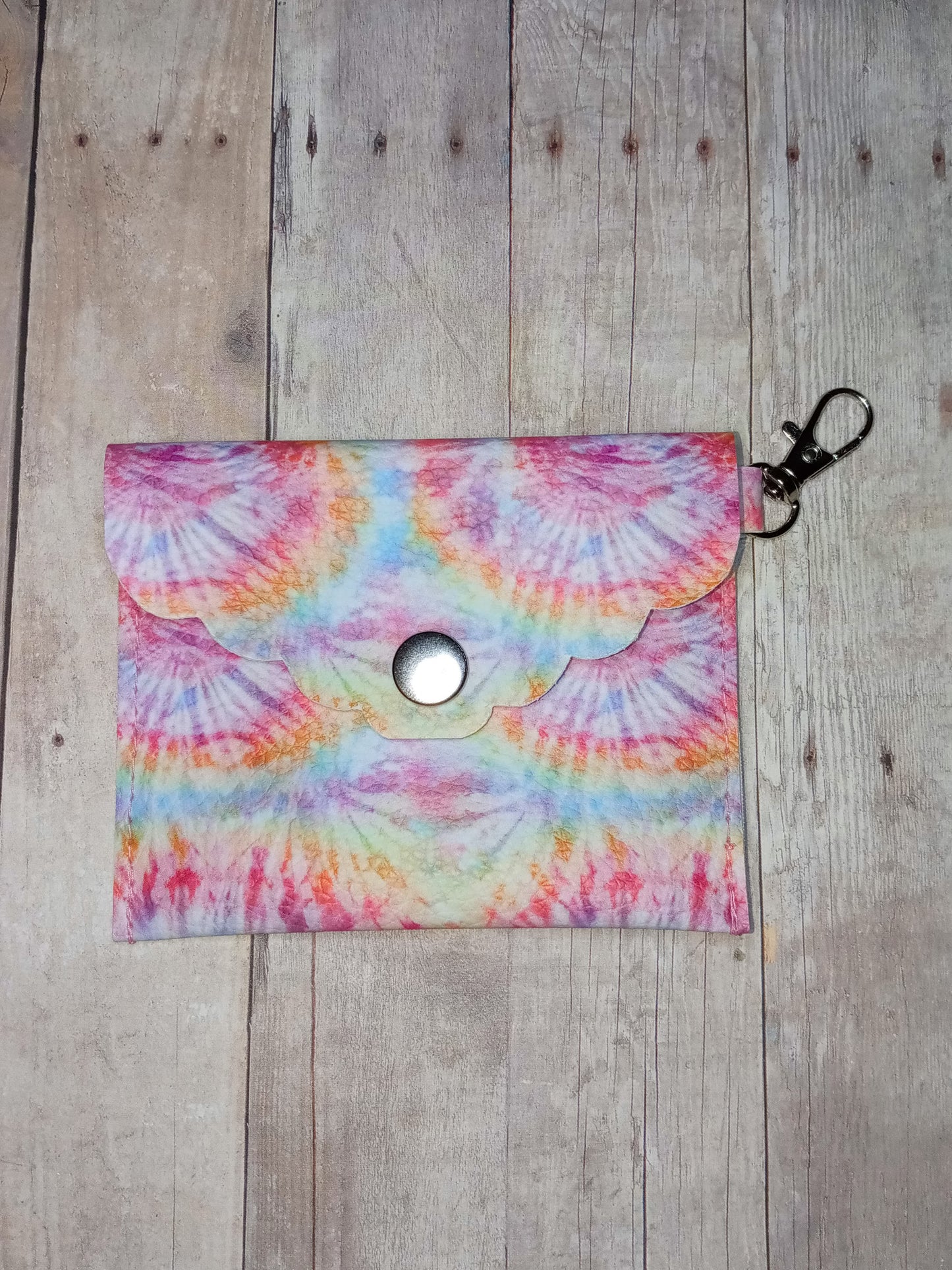 Tie Die mini keychain wallet