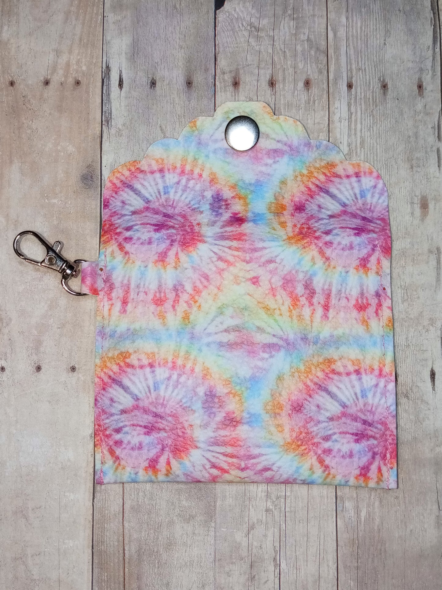 Tie Die mini keychain wallet