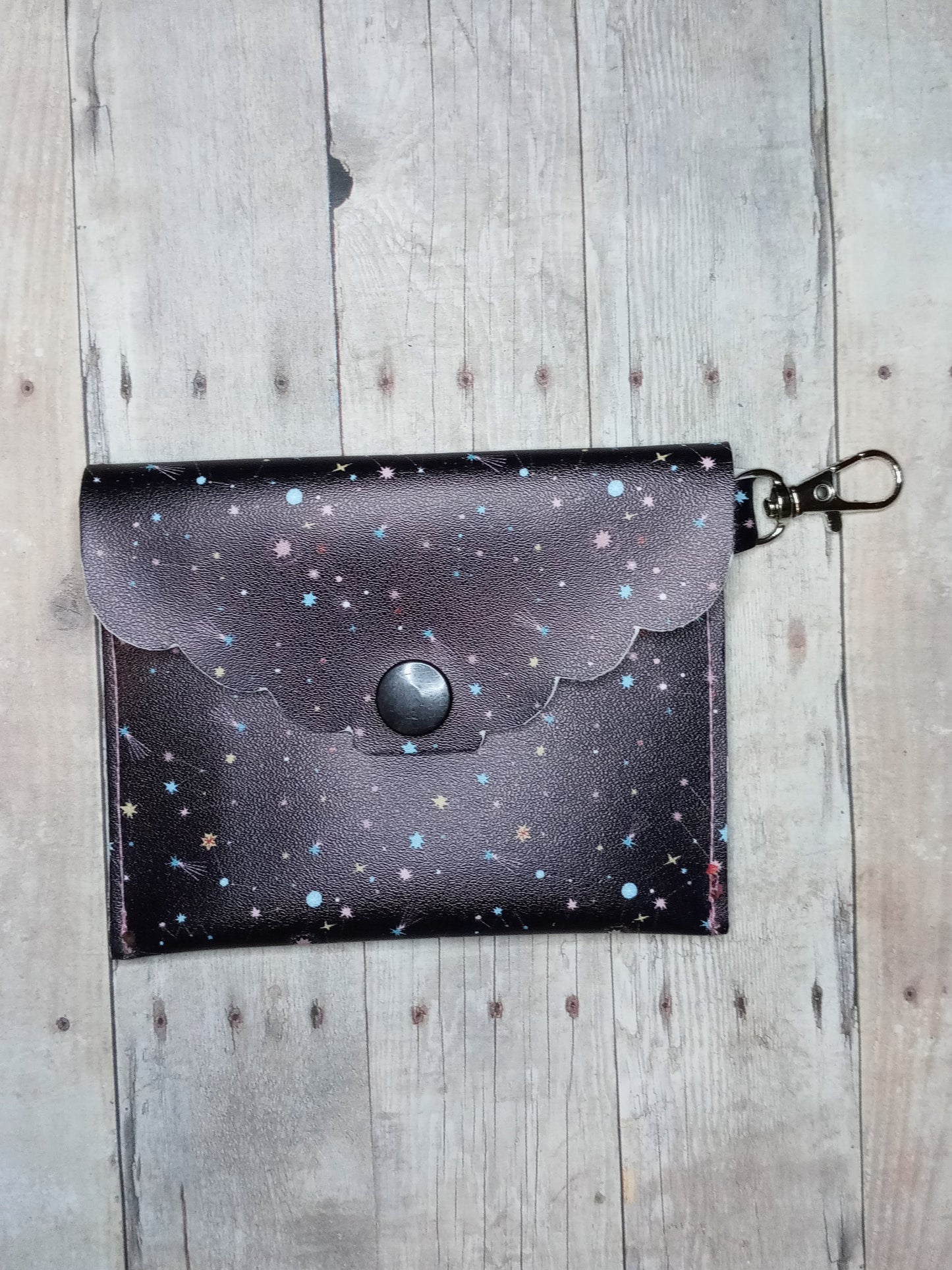 Constellations mini keychain wallet