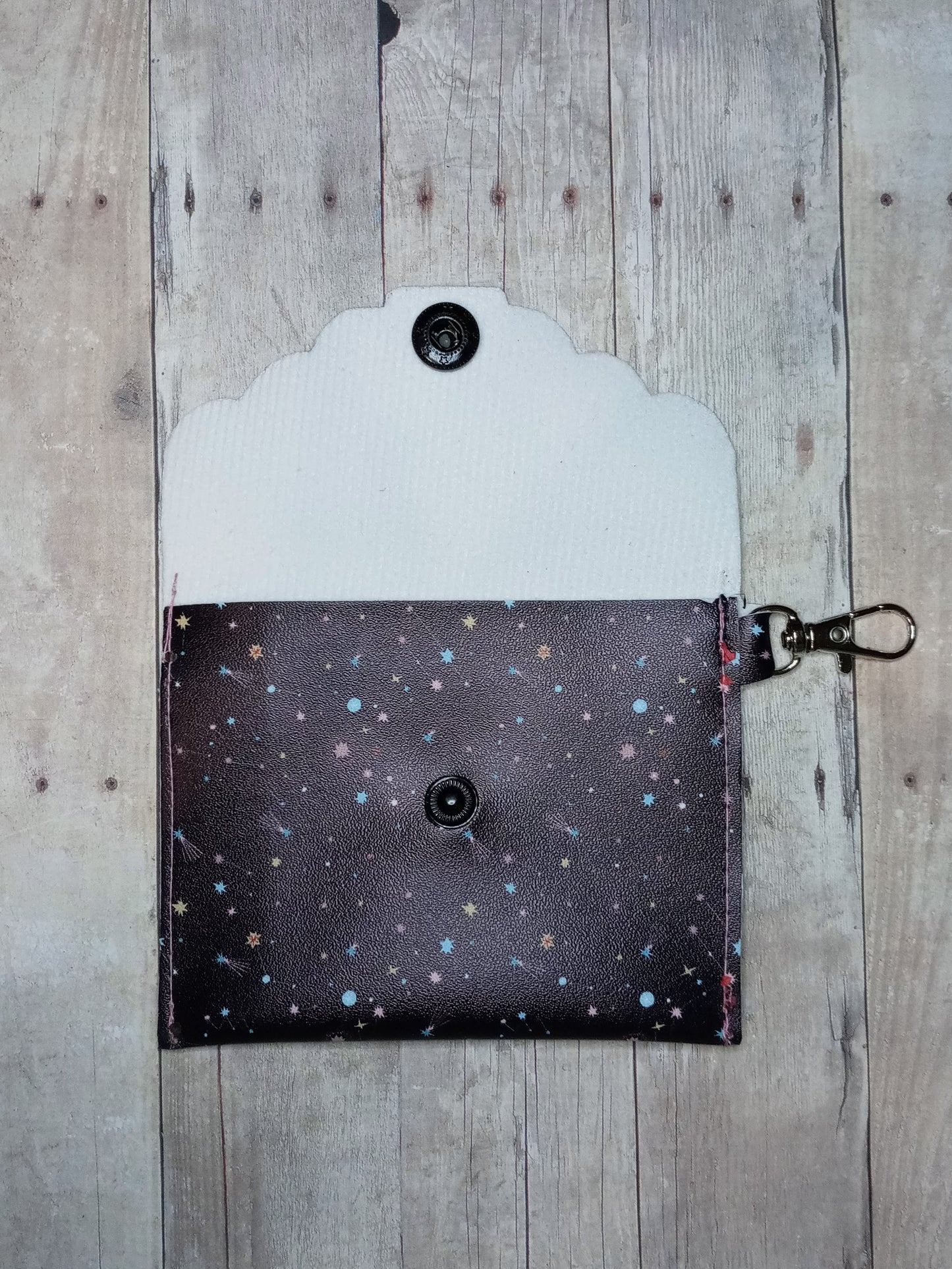 Constellations mini keychain wallet