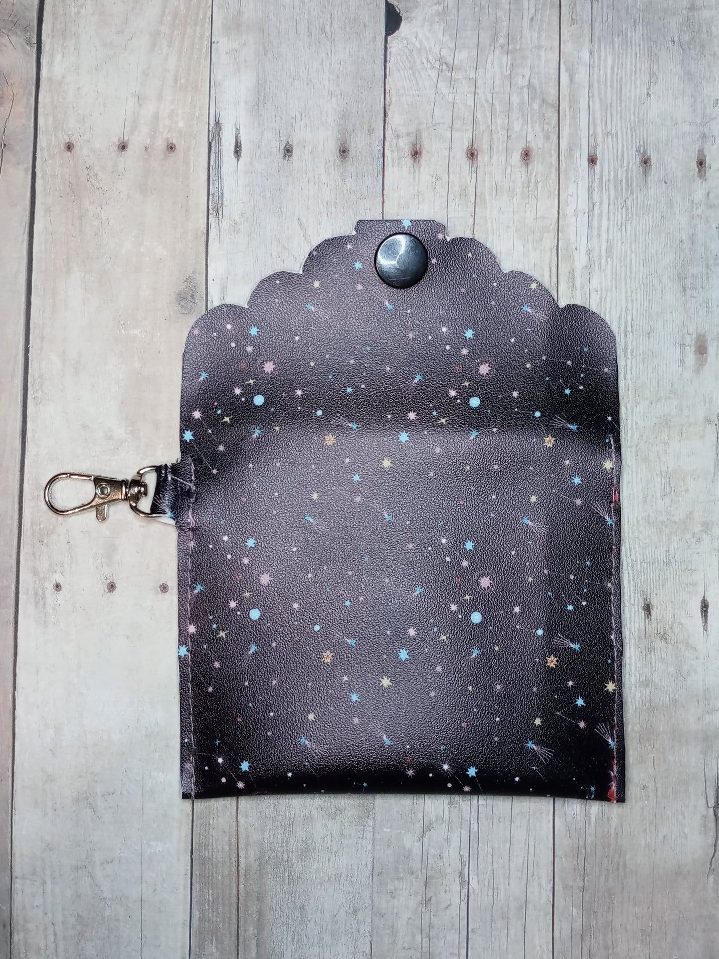 Constellations mini keychain wallet