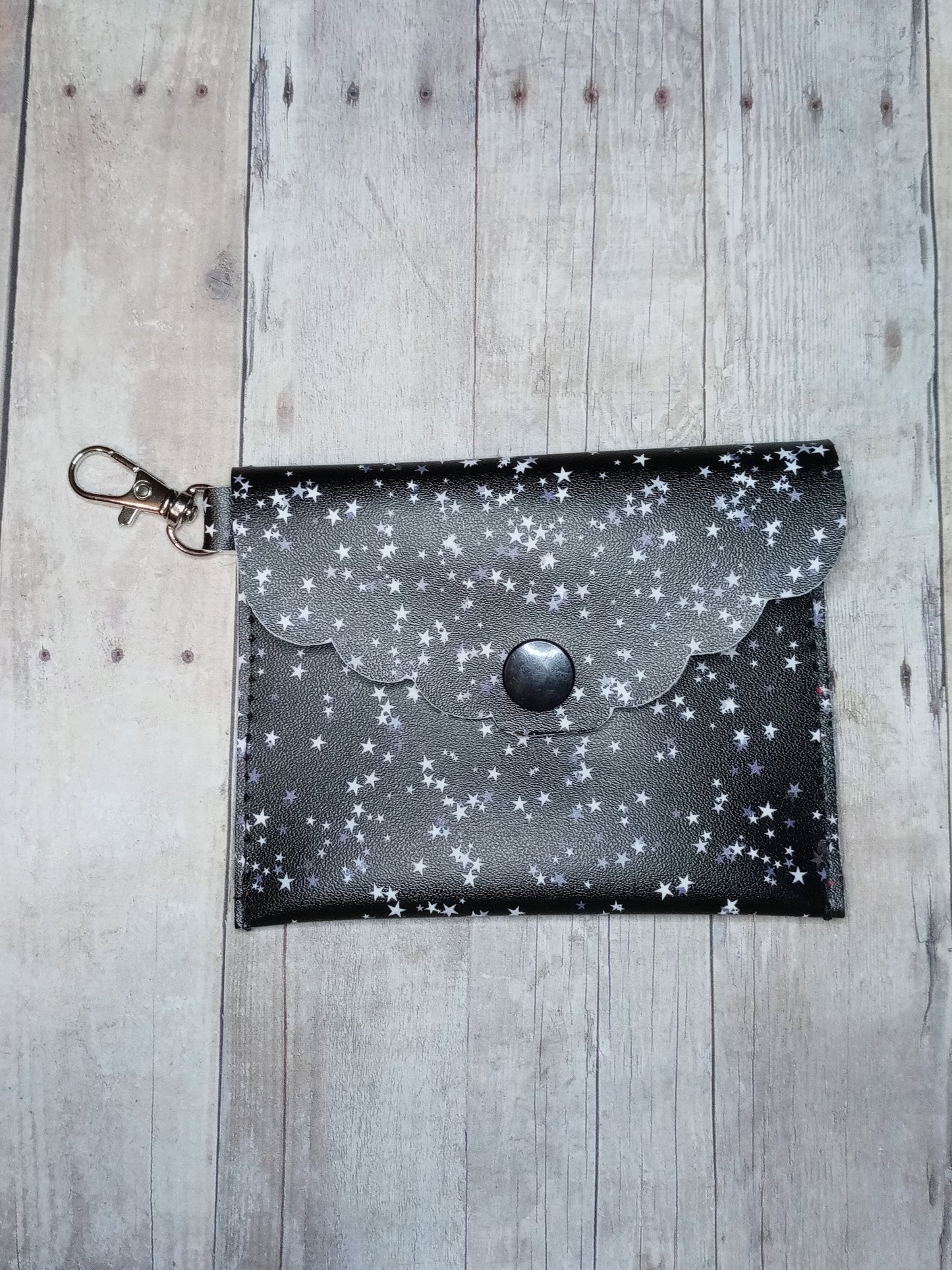 Stars mini keychain wallet