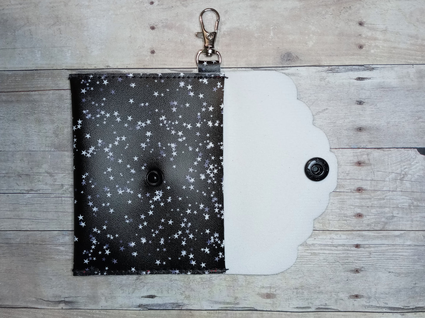 Stars mini keychain wallet