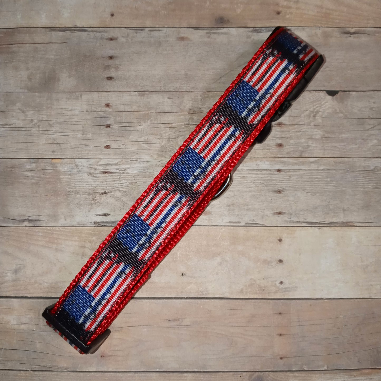 U.S.A. flag dog collar