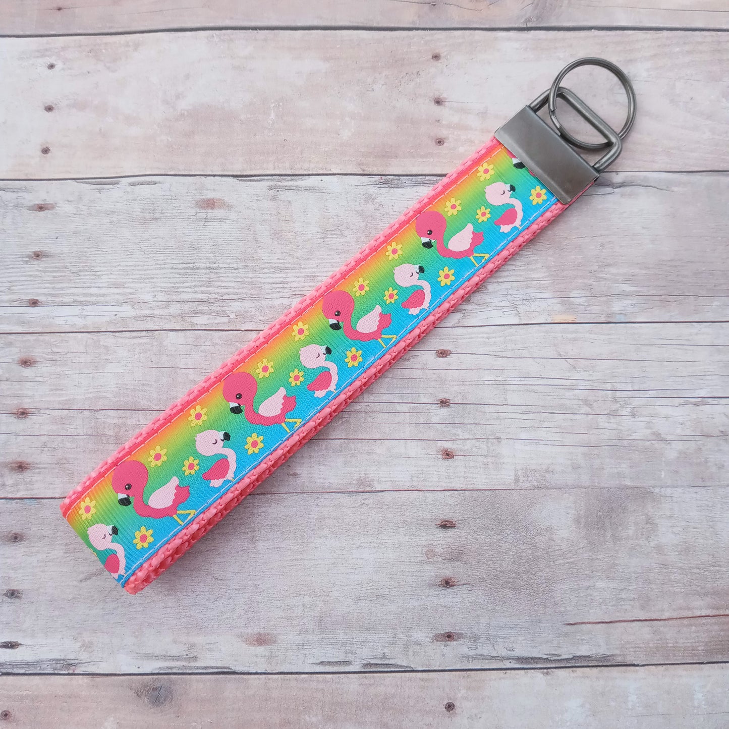 Flamingo keychain 6"