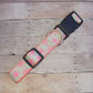 Mint green and pink starburst dog collar