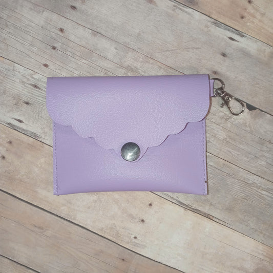 Purple mini wallet/keychain wallet