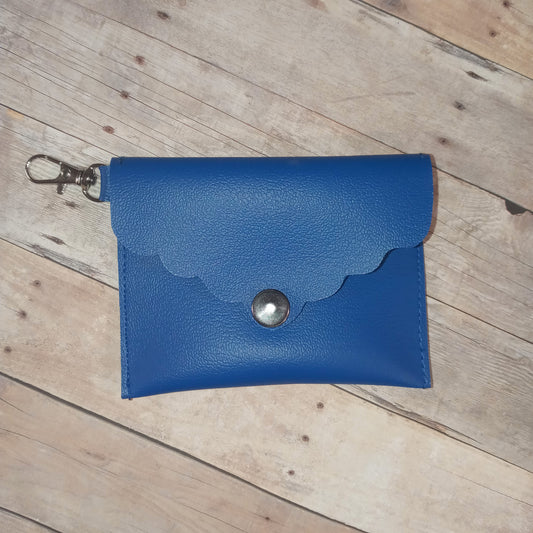 Blue mini wallet/keychain wallet