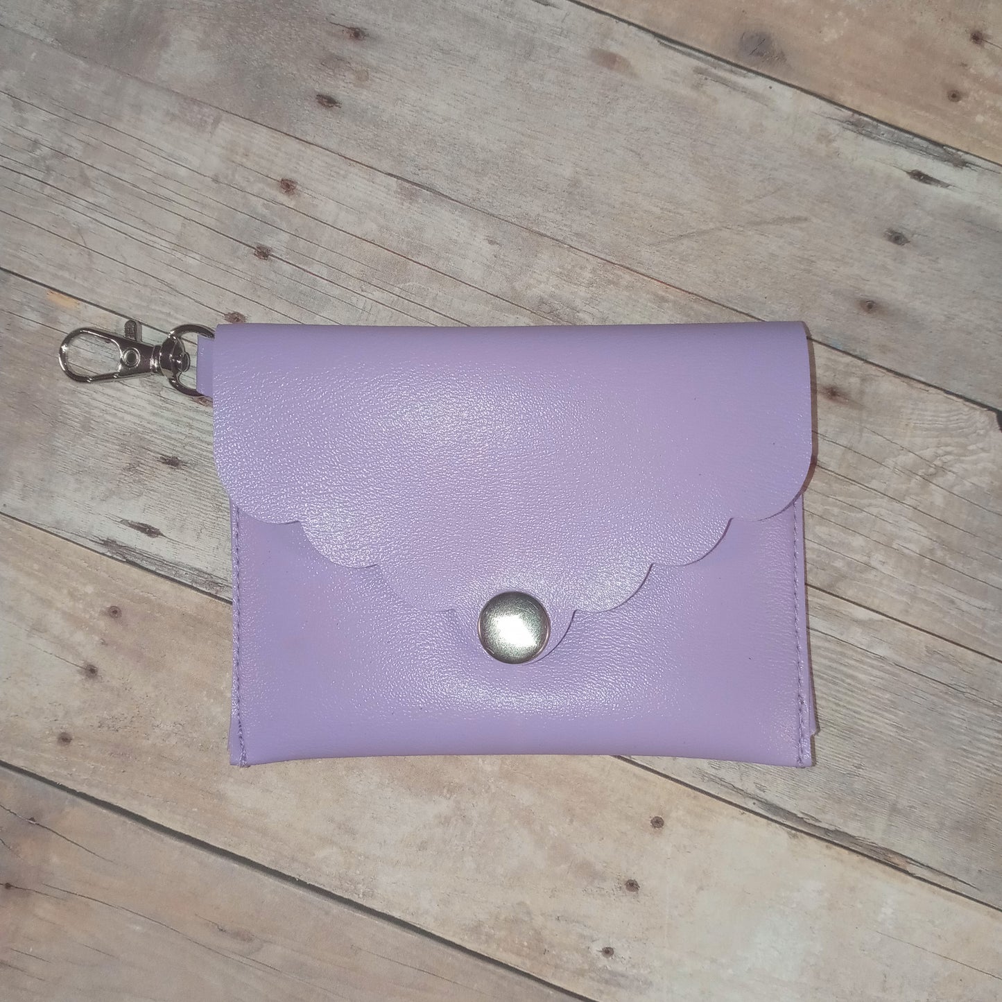 Purple mini wallet/keychain wallet