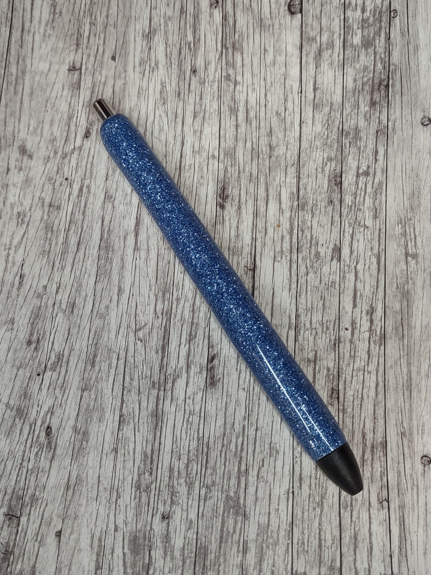 Blue Glitter Pen