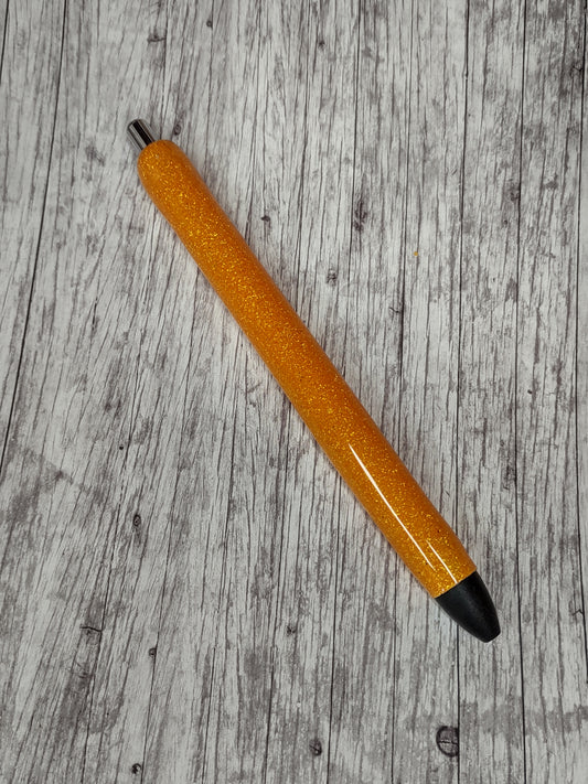 Orange Glitter Pen